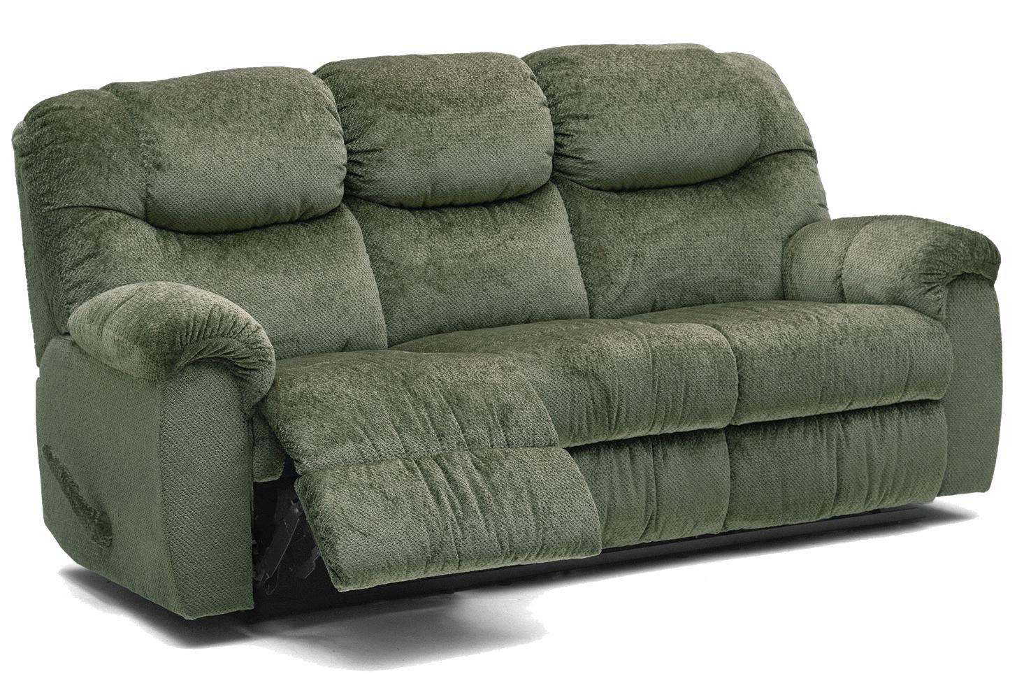 Sage green shop reclining sofa