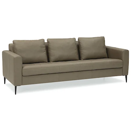 Contemporary Sofa with Track Arms