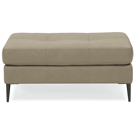 Sherbrook Mid-Century Modern Cocktail Ottoman with Splayed Legs