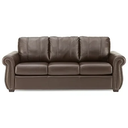 Casual Style Sofa with Nailhead Trim