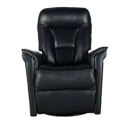 Contemporary Swivel Glider Power Recliner with Power Headrest