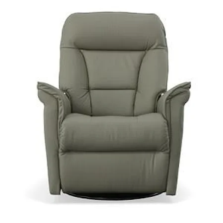 Contemporary Swivel Glider Power Recliner with Power Headrest