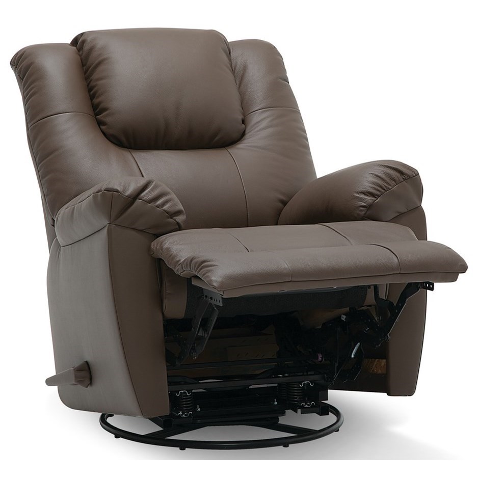 Palliser Tundra 41043 33 Swivel Rocker Recliner Chair with Pillow