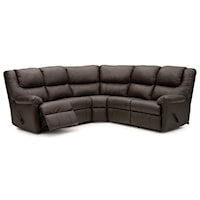 Power Reclining Sectional with Pillow Arms