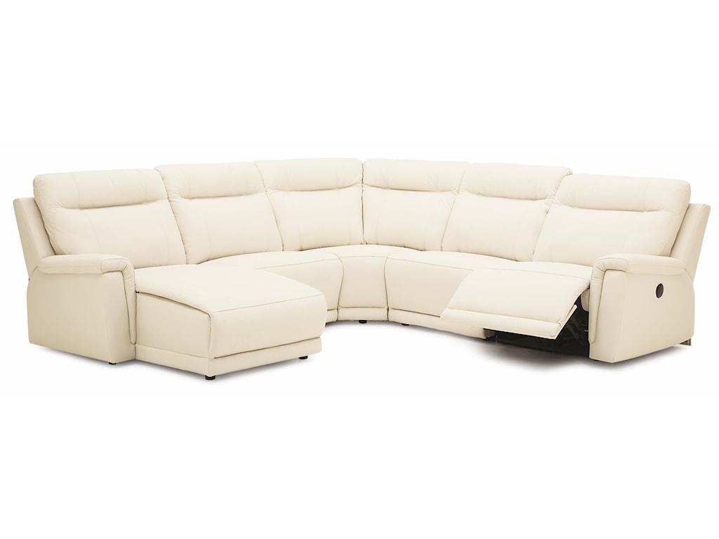 Palliser Westpoint Contemporary Left Hand Facing Sectional w/ Chaise ...