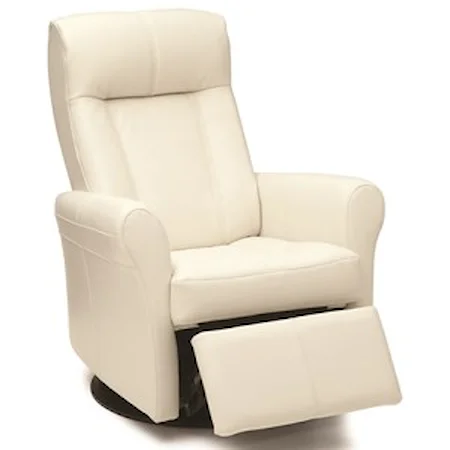 Yellowstone Power Swivel Glider Recliner with Rolled Arms and Defined Headrest