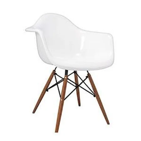 Arm Chair with White Seat