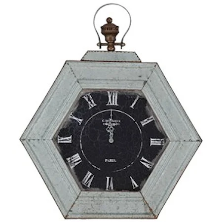 Metal Distressed Clock