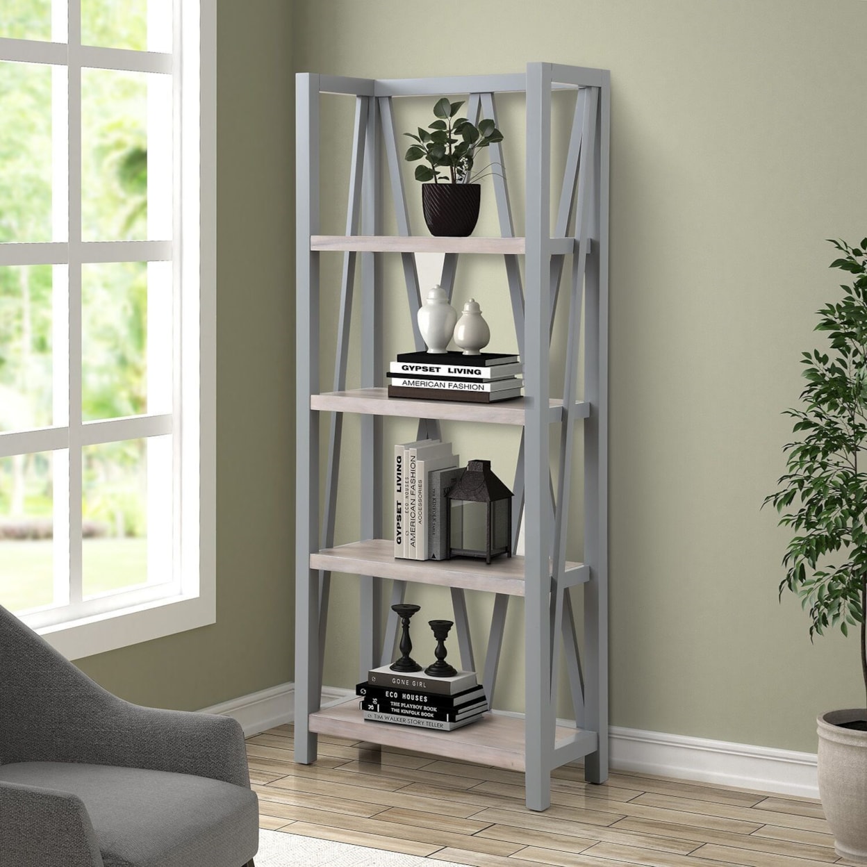 Parker House Americana Modern Etagere Bookcase