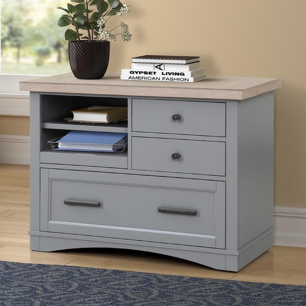 Paramount Furniture Americana Modern Functional File w/ Power Center