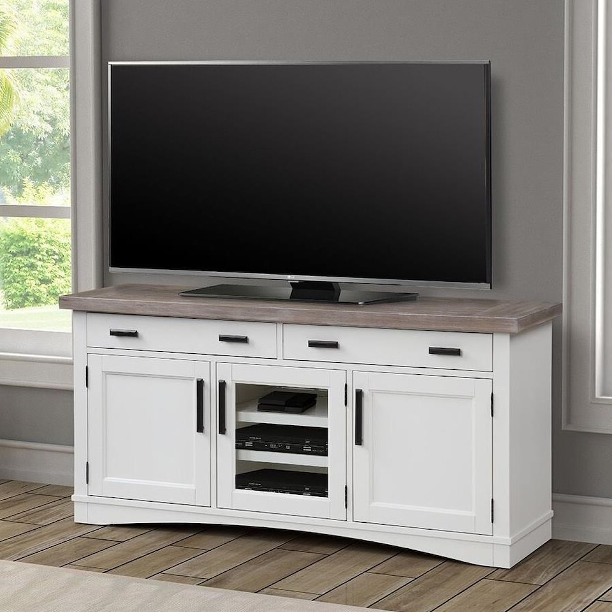 Parker House Americana Modern 63" TV Console with Power Center