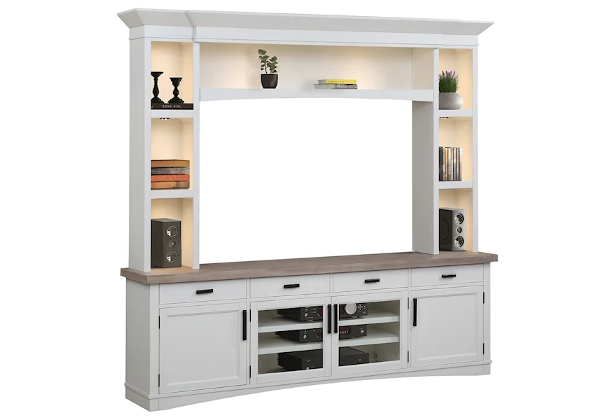 Americana Modern Entertainment Wall Unit by Parker House at Dream Home Interiors