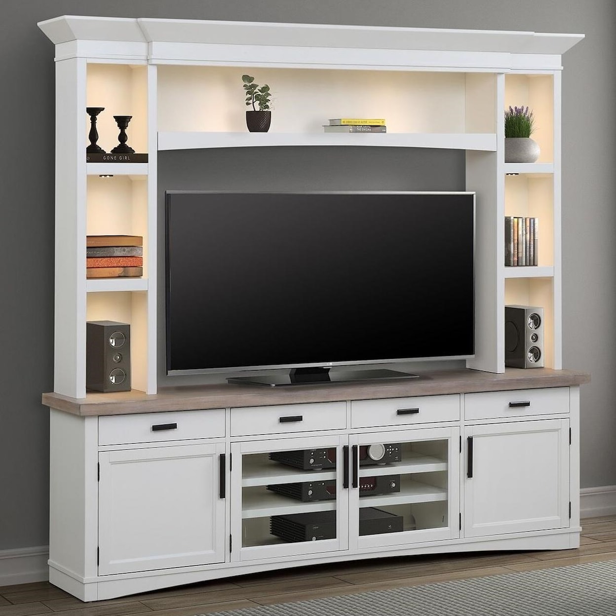 PH Americana Modern Entertainment Wall Unit