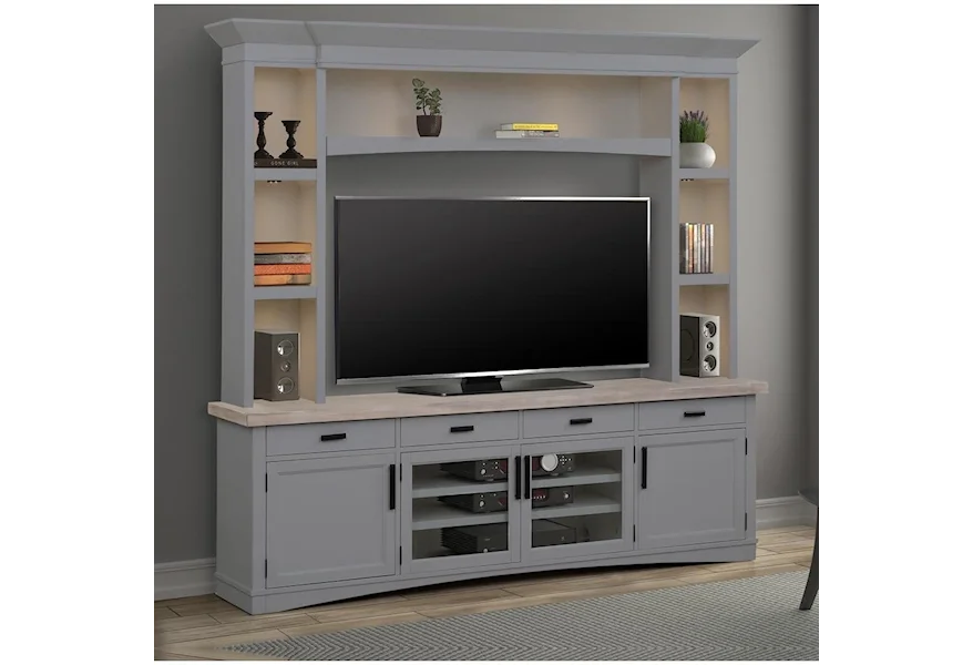 Americana Modern Entertainment Wall Unit by Parker House at Fashion Furniture