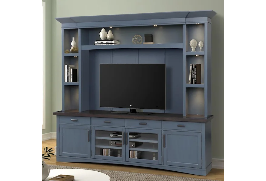 Americana Modern Entertainment Wall Unit by Parker House at Darvin Furniture
