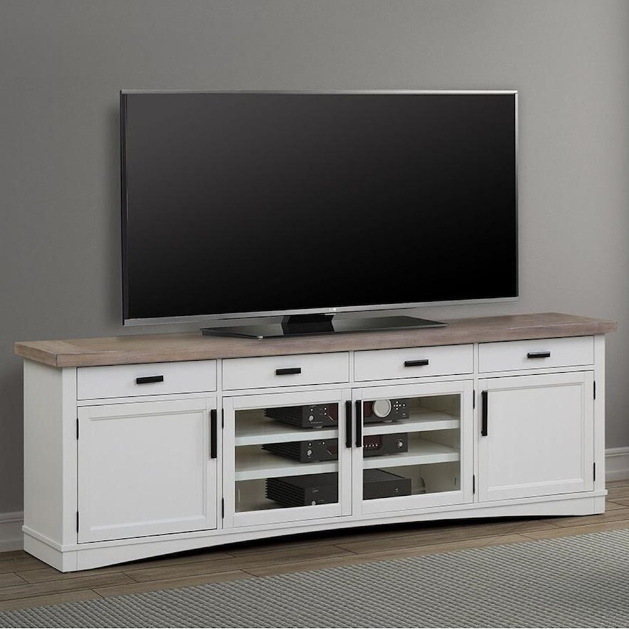 Parker House Americana Modern 92" TV Console with Power Center