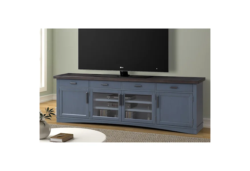 Americana Modern 92" TV Console with Power Center by Parker House at Pilgrim Furniture City