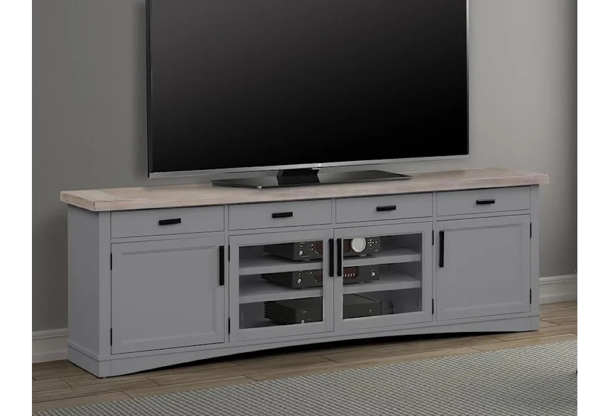 Americana Modern 92" TV Console with Power Center by Paramount Furniture at Reeds Furniture