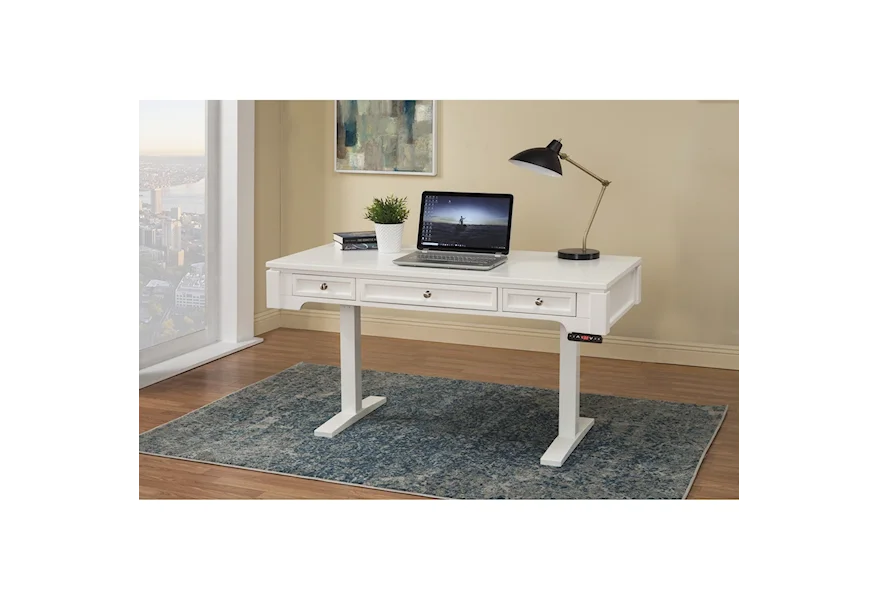 Boca 57in. Power Lift Desk by Paramount Furniture at Reeds Furniture