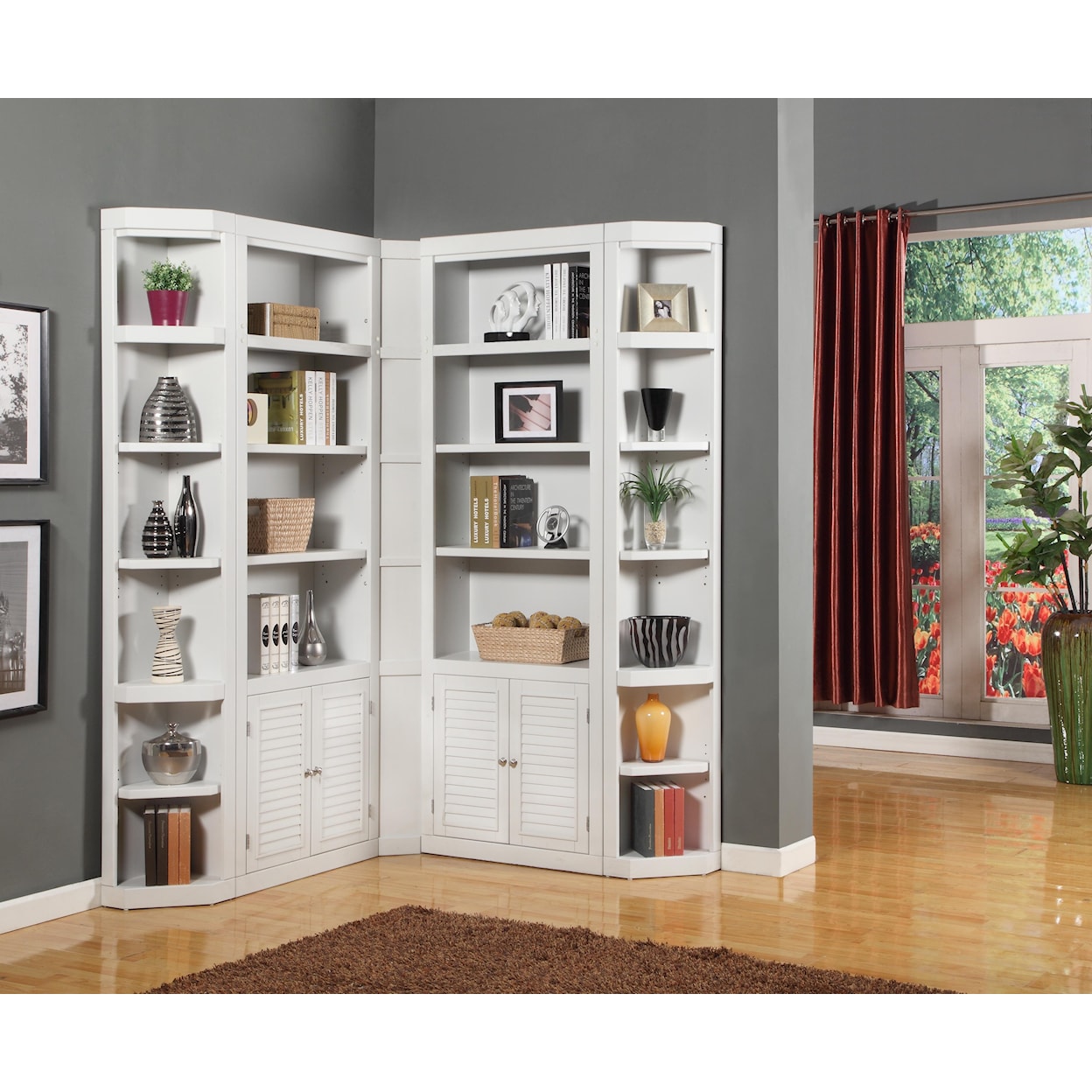 Paramount Furniture Boca Corner Bookcase Unit