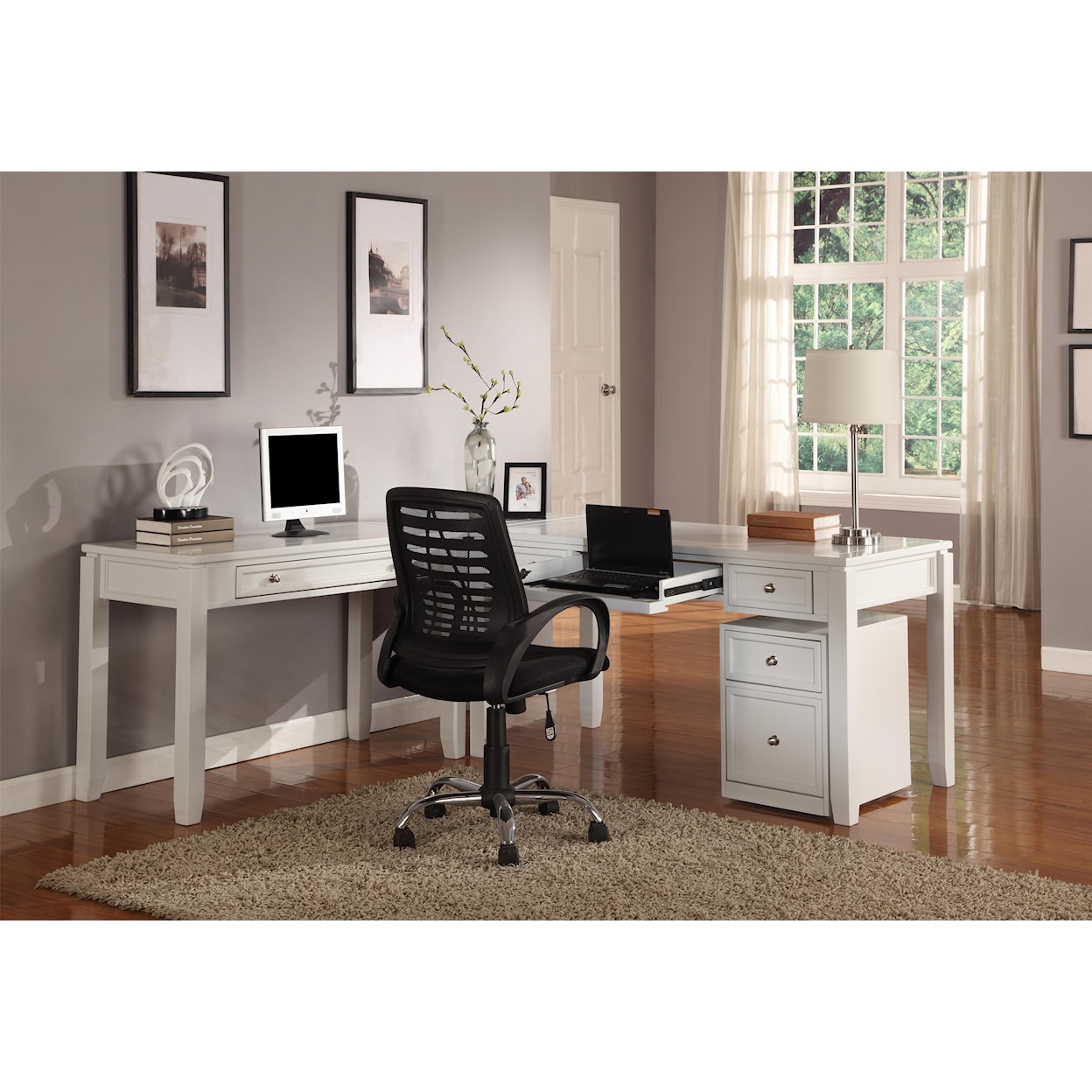 PH Boca Three-Piece L-Shaped Desk