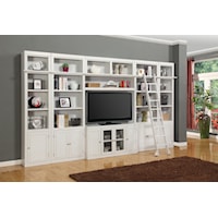 Transitional 6-Piece Entertainment Center Bookcase