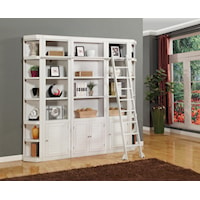 Transitional 5-Piece Library Wall Unit