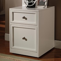 Transitional 2-Drawer Rolling File