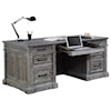 Paramount Furniture Gramercy Park Double Pedestal Executive Desk