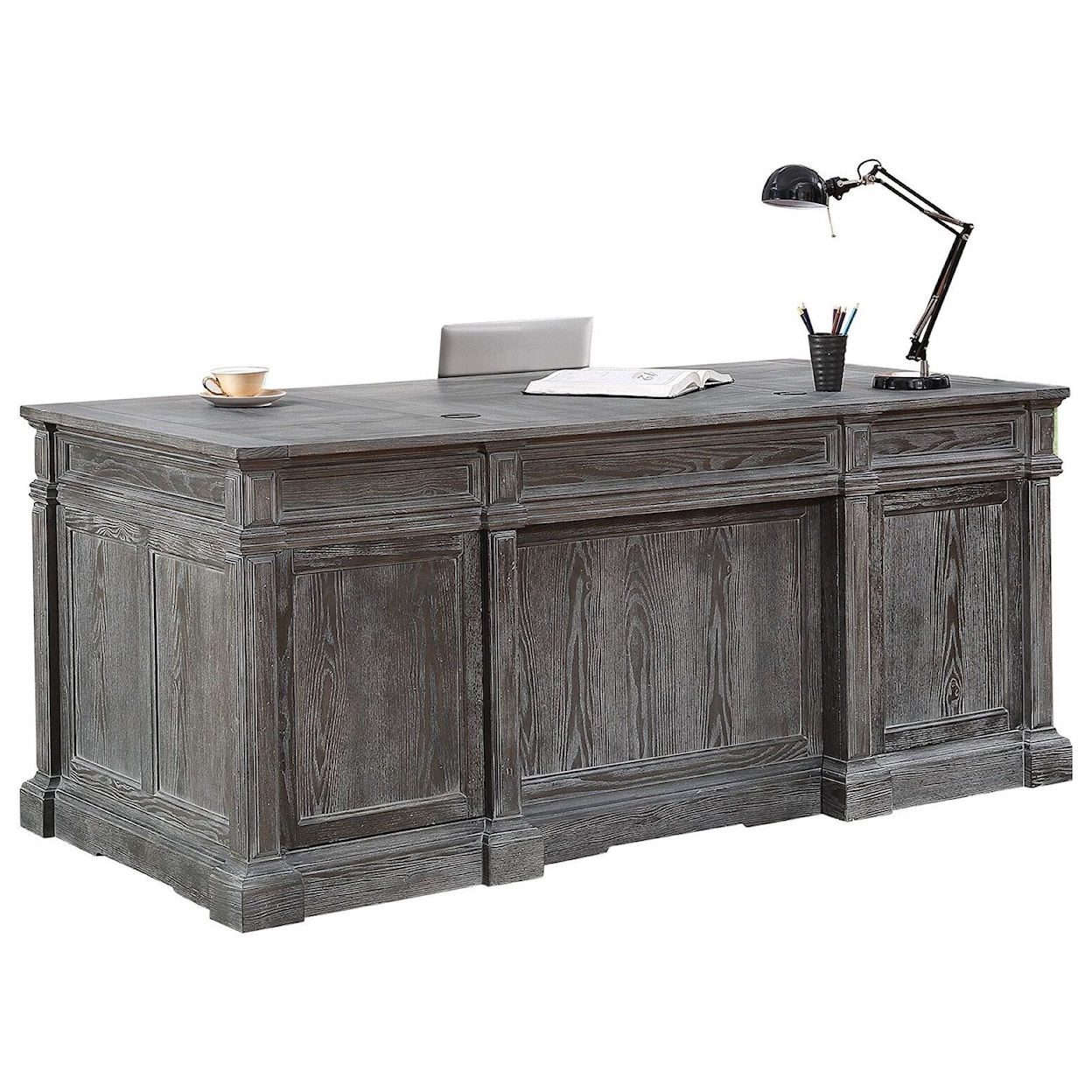 PH Gramercy Park Double Pedestal Executive Desk