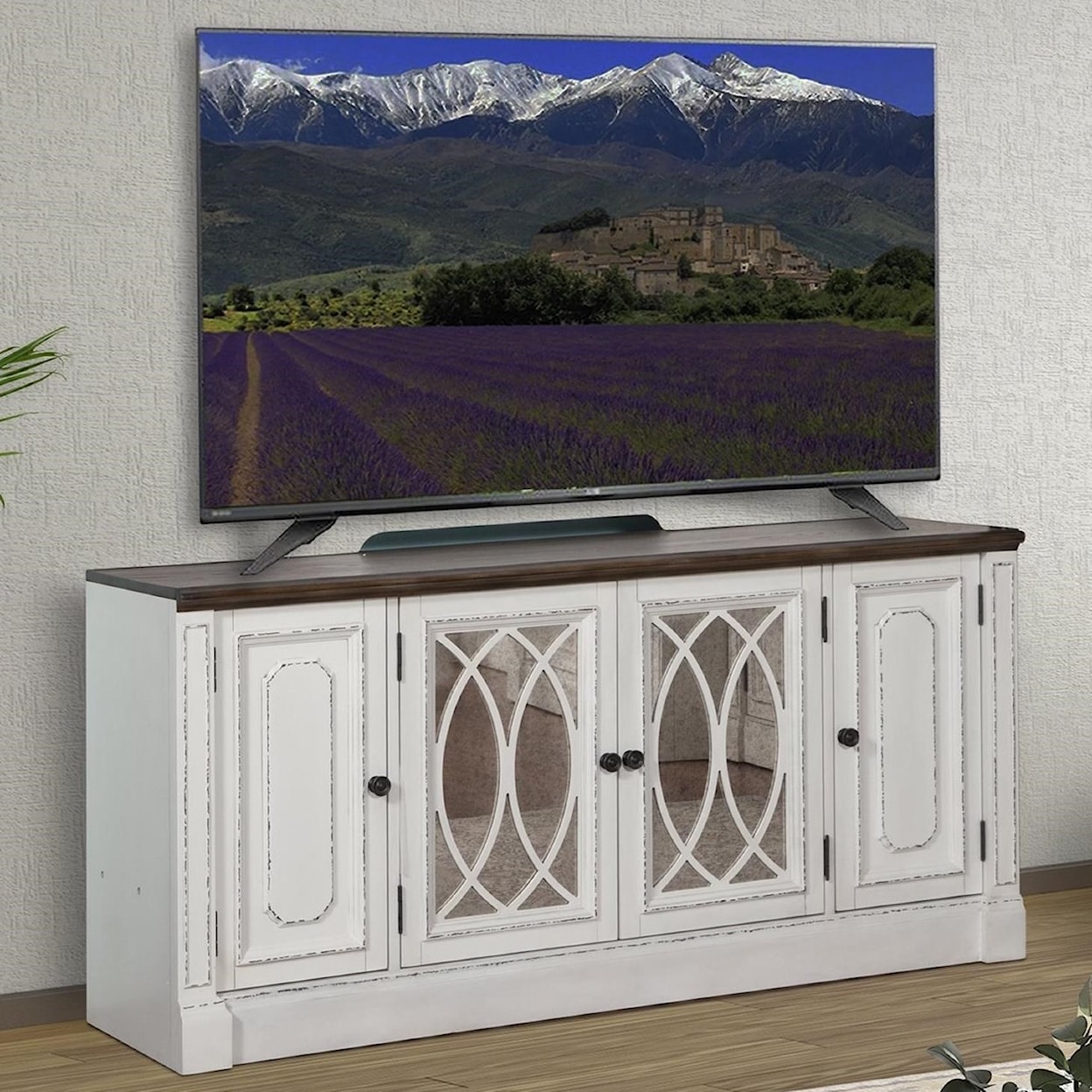 Parker House Provence 63 in. TV Console with Power Center