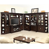 Wall Unit with TV Console and Built in Desk