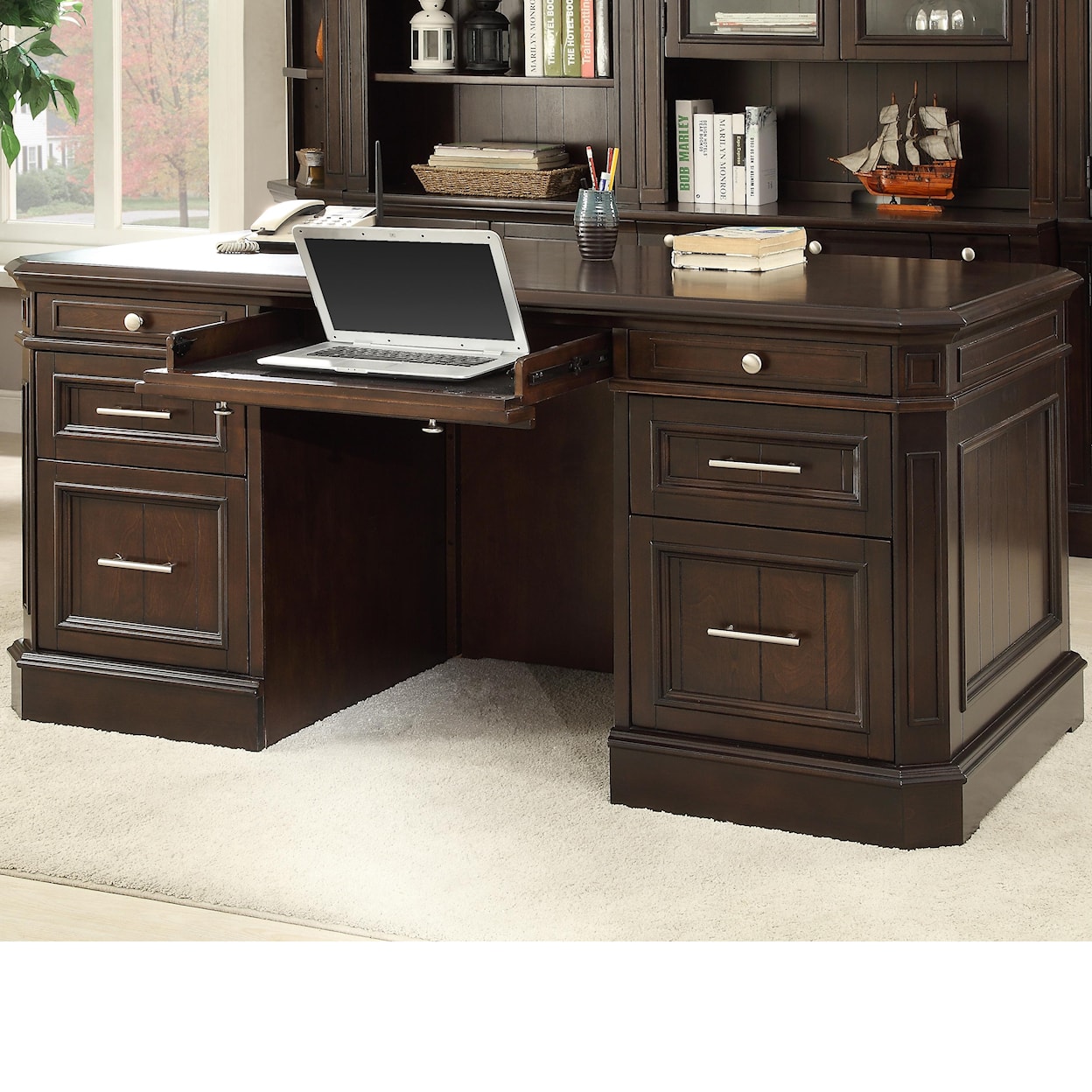 Parker House Stanford Double Pedestal Executive Desk