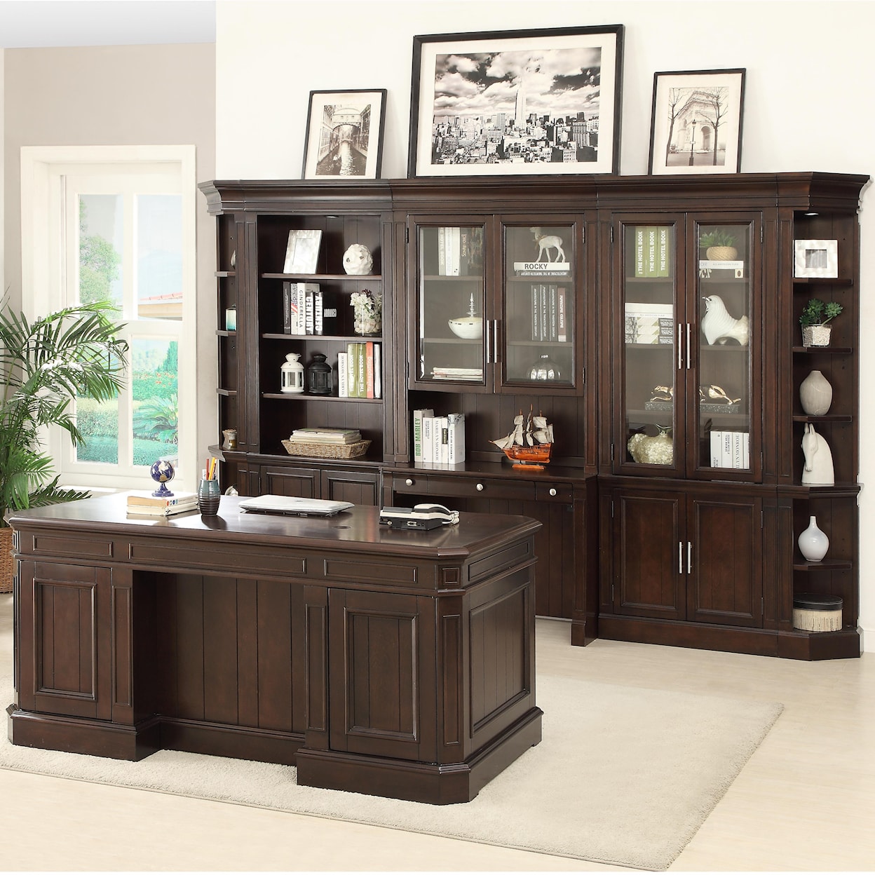 PH Stanford Double Pedestal Executive Desk