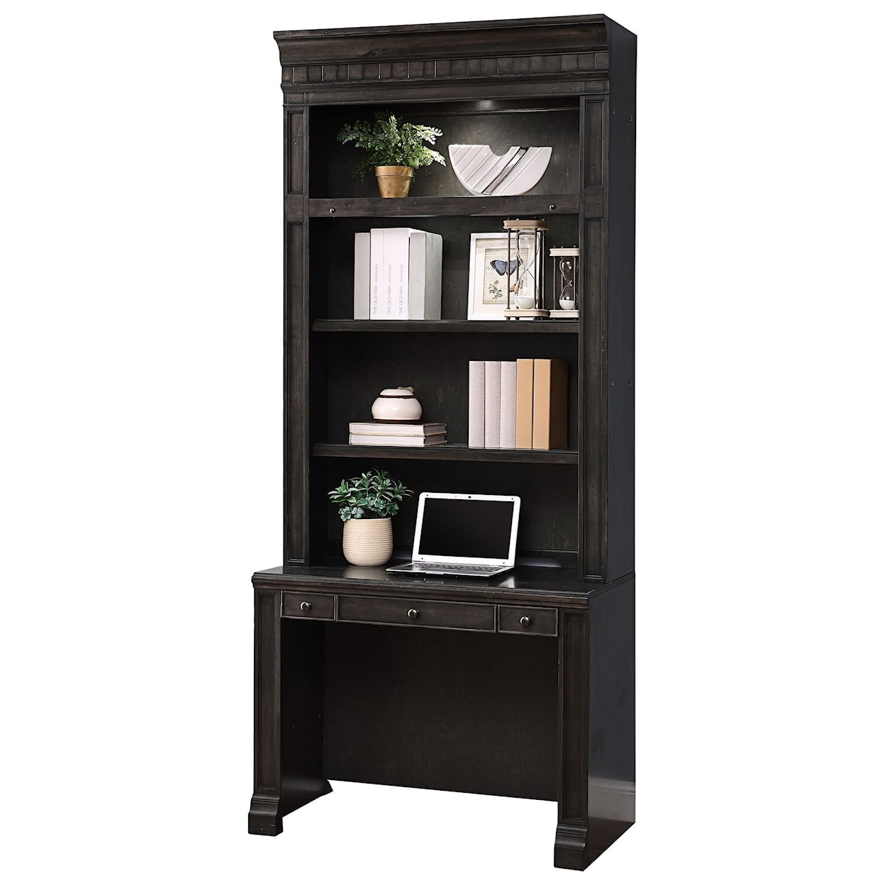 PH Washington Heights In-Wall Library Desk and Hutch