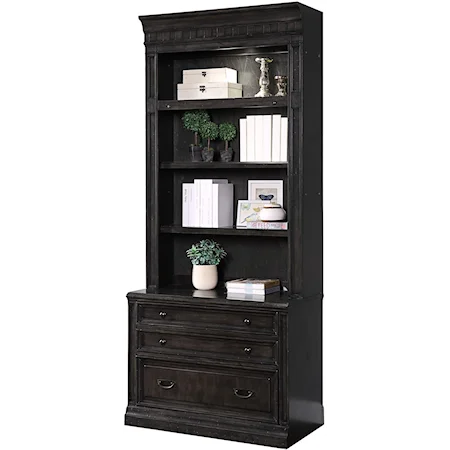 2 Drawer Lateral File and Hutch