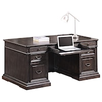 Transitional Double Pedestal Executive Desk