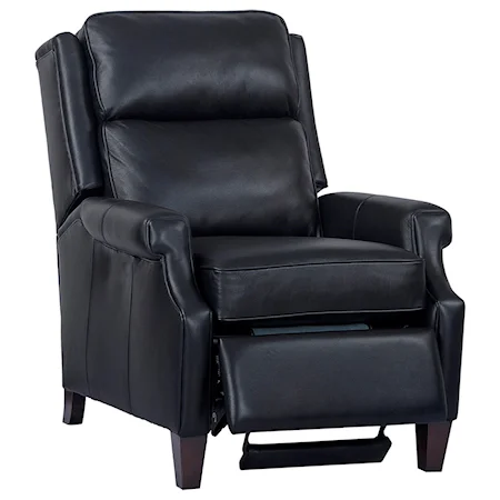 Leather Match Pushback Recliner