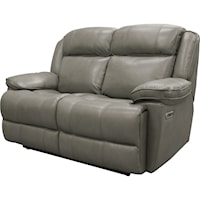 Casual Power Reclining Loveseat with Power Headrest and USB Ports