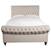 Paramount Living Jackie California King Upholstered Sleigh Bed