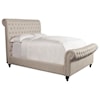 Paramount Living Jackie California King Upholstered Sleigh Bed