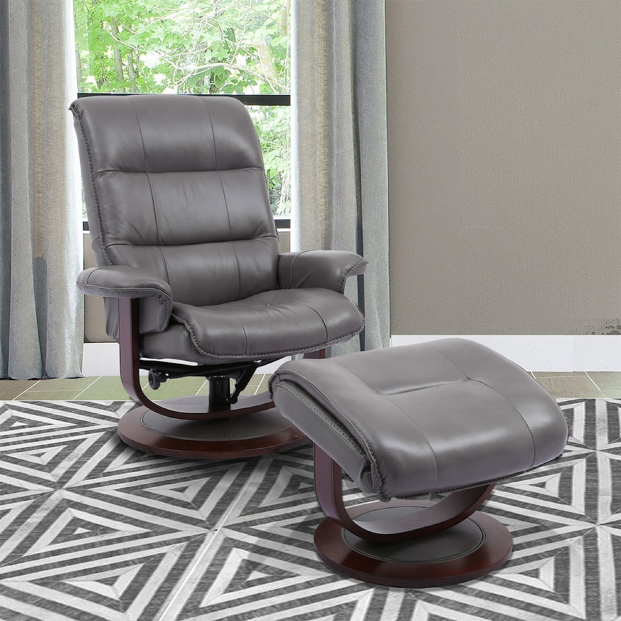 PH Knight Swivel Recliner & Ottoman