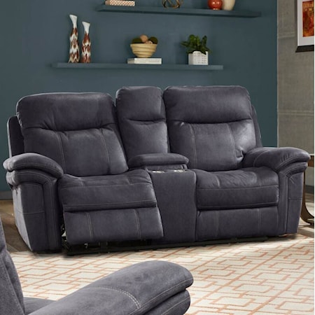 Power Reclining Console Loveseat