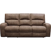 Contemporary Dual Power Reclining Sofa with Power Headrests and USB Charging Port