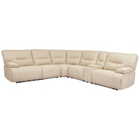 Power Reclining Sectional with Power Headrests and USB Ports
