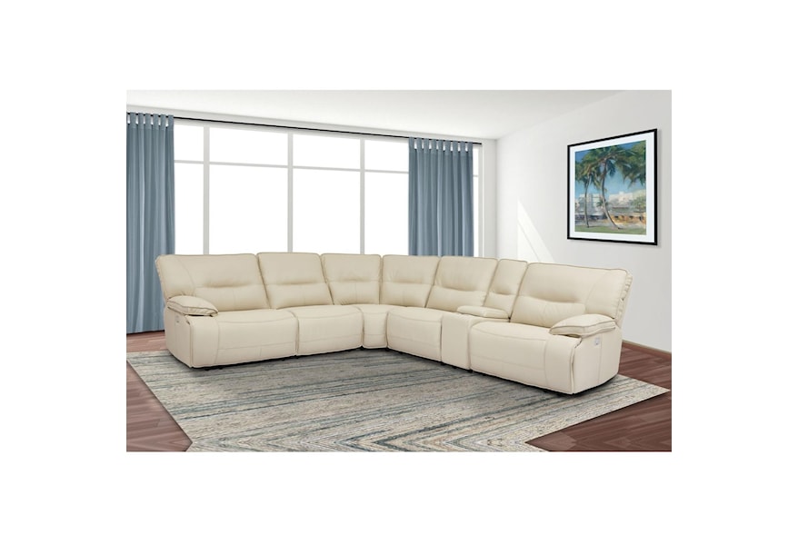 Parker Living Spartacus Reclining Sectional with Power Headrests and USB  Ports | Jacksonville Furniture Mart | Reclining Sectional Sofa