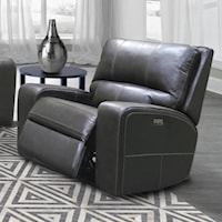 Casual Power Recliner with Power Headrest and UBS Port