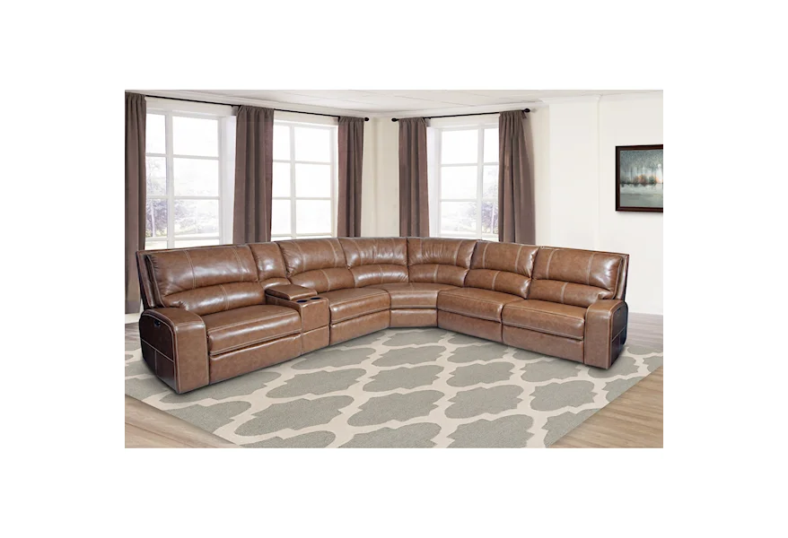 Swift Power Reclining Sectional Sofa by Parker Living at Suburban Furniture