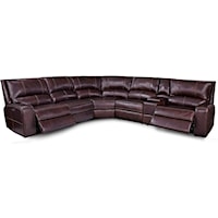 Casual Power Reclining Sectional Sofa with Power Headrests