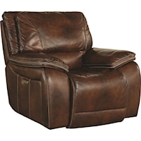 Casual Power Recliner with Power Headrest and USB Port